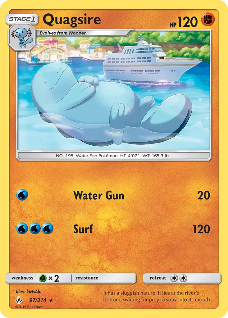 Quagsire 97 Unbroken Bonds Pokesingles