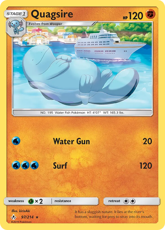 Quagsire 97 Unbroken Bonds Pokesingles