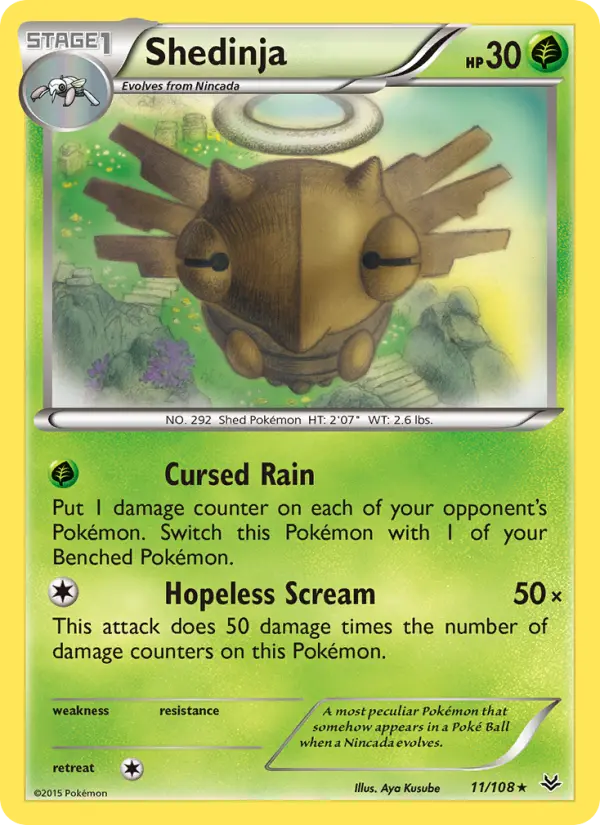 Shedinja 11 Roaring Skies Pokesingles