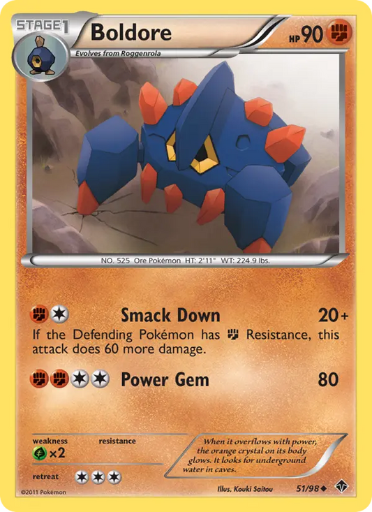 Boldore 51 Emerging Powers Pokesingles
