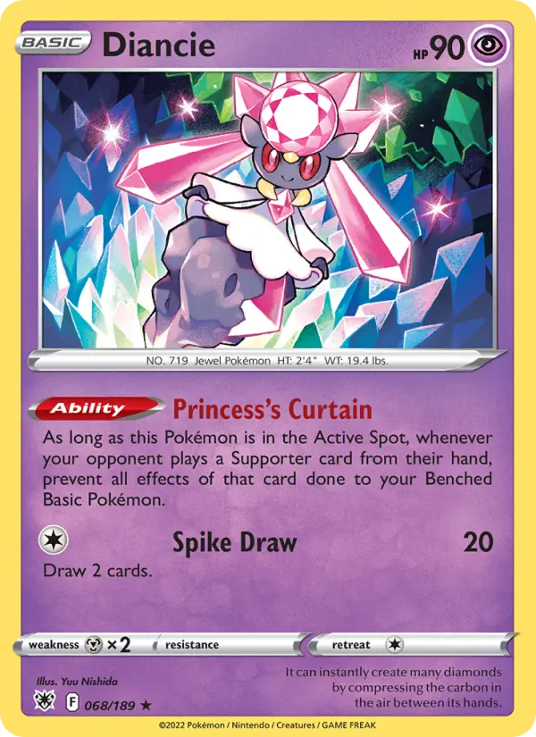 Diancie 68 Astral Radiance Pokesingles