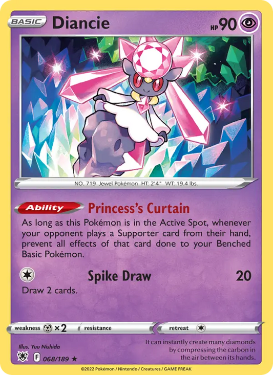 Diancie 68 Astral Radiance Pokesingles