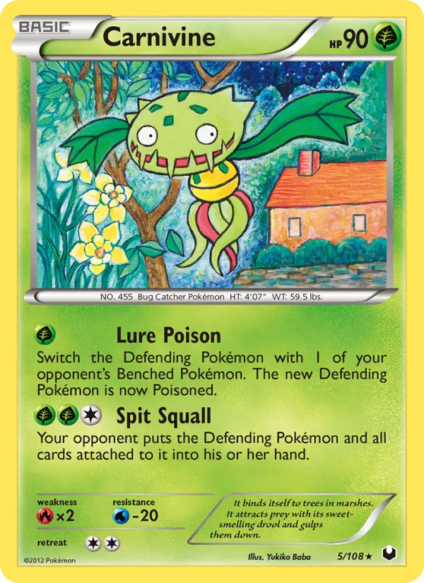 Carnivine 5 Dark Explorers Pokesingles