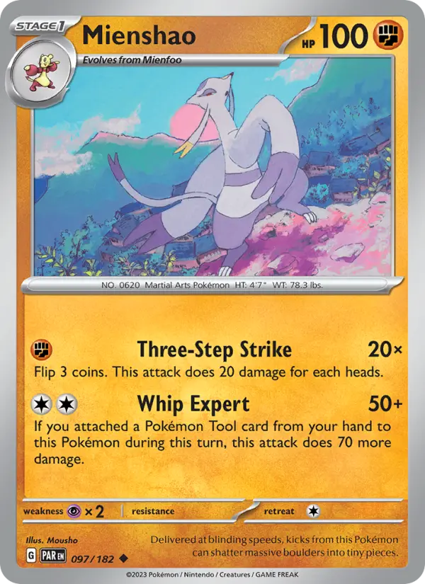 Mienshao 97 Paradox Rift Pokesingles