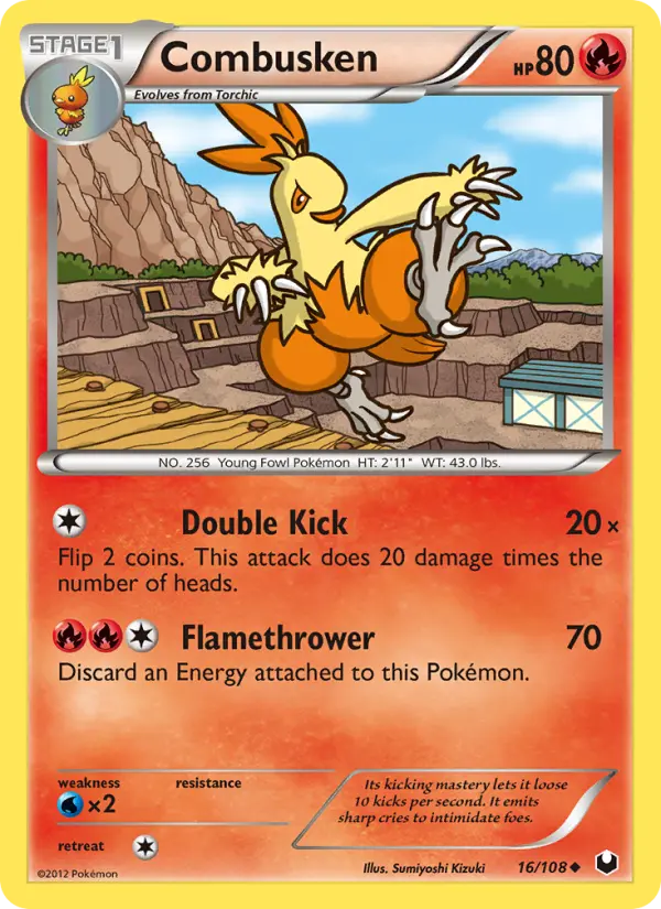 Combusken 16 Dark Explorers Pokesingles