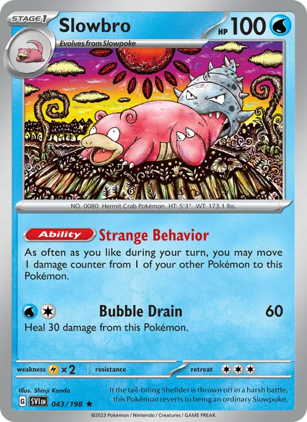 Slowbro 43 Scarlet & Violet Pokesingles