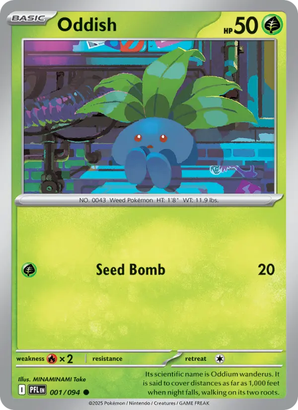 Oddish 1 Phantasmal Flames Pokesingles