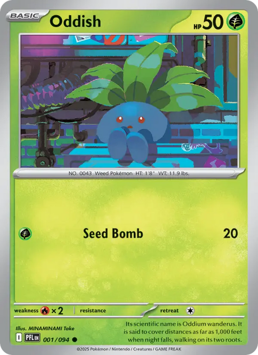 Oddish 1 Phantasmal Flames Pokesingles