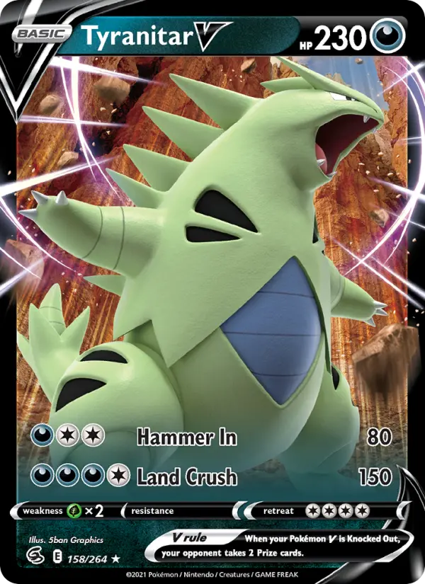 Tyranitar V 158 Fusion Strike Pokesingles