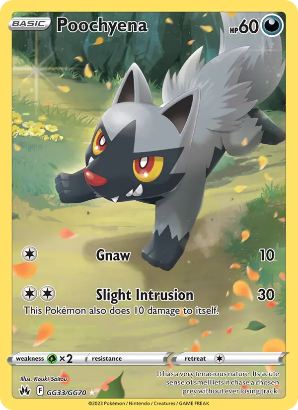 Poochyena GG33 Crown Zenith Pokesingles