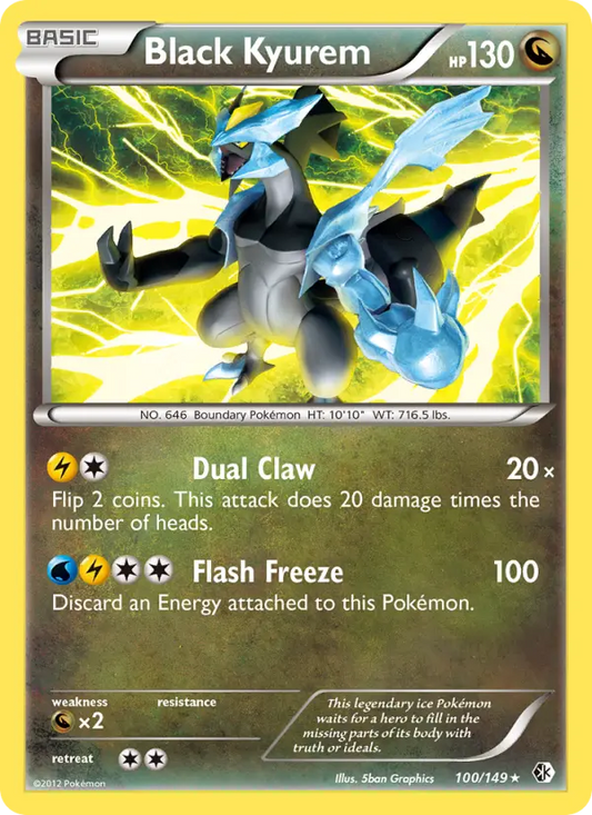Black Kyurem 100 Boundaries Crossed Pokesingles