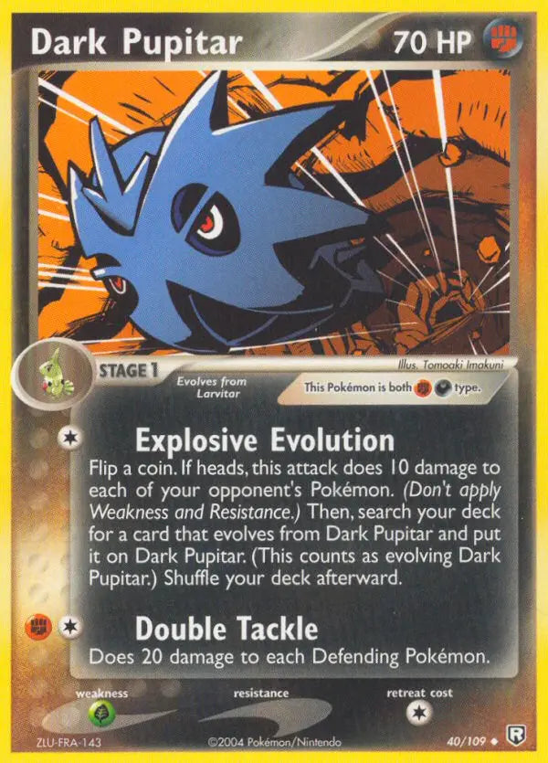 Dark Pupitar 40 Team Rocket Returns Pokesingles
