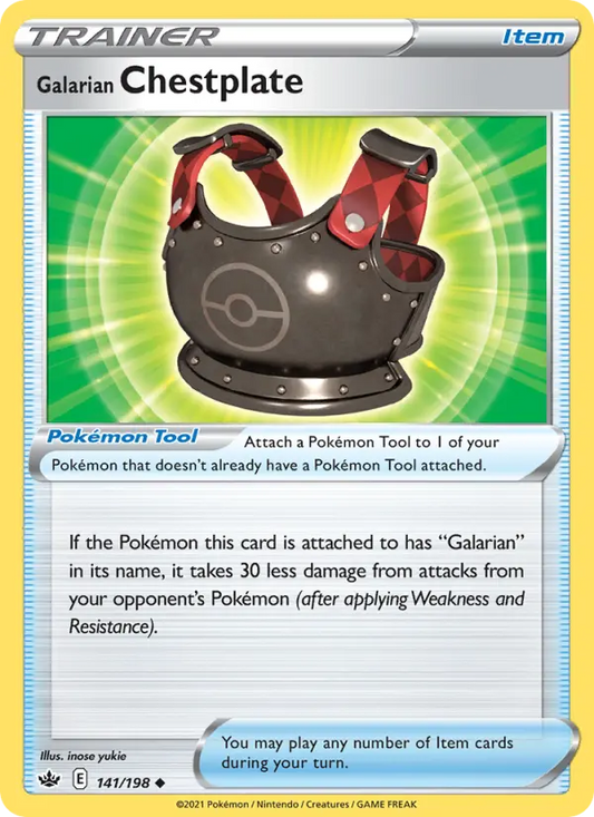 Galarian Chestplate 141 Chilling Reign Pokesingles