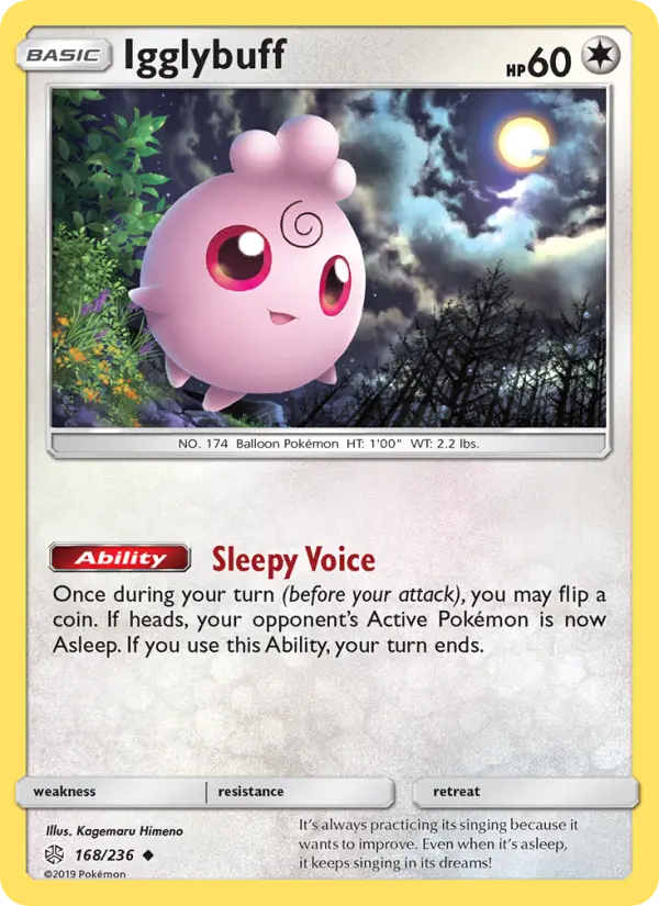 Igglybuff 168 Cosmic Eclipse Pokesingles