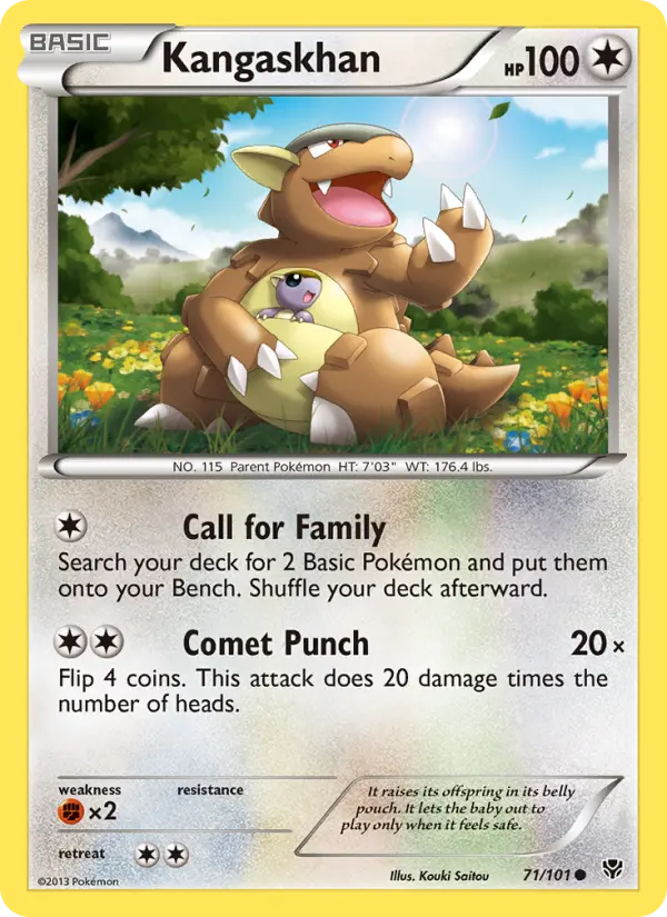 Kangaskhan 71 Plasma Blast Pokesingles