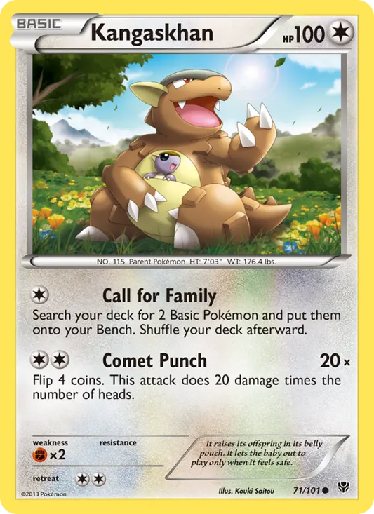 Kangaskhan 71 Plasma Blast Pokesingles