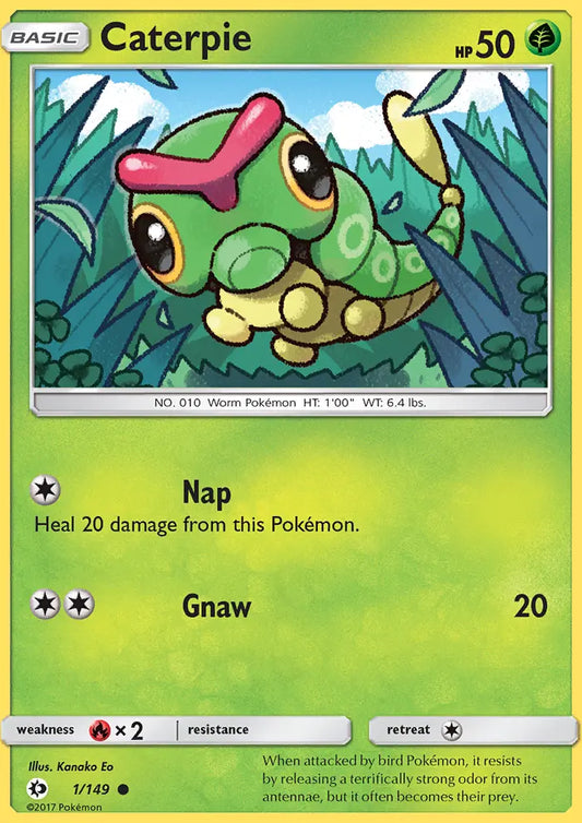 Caterpie 1 Sun & Moon Pokesingles