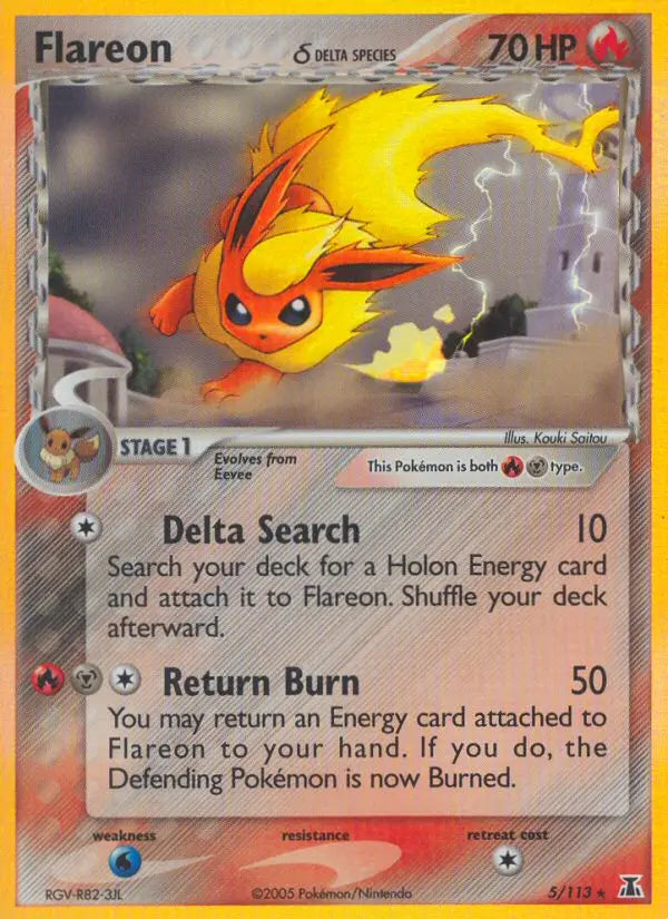 Flareon δ 5 Delta Species Pokesingles