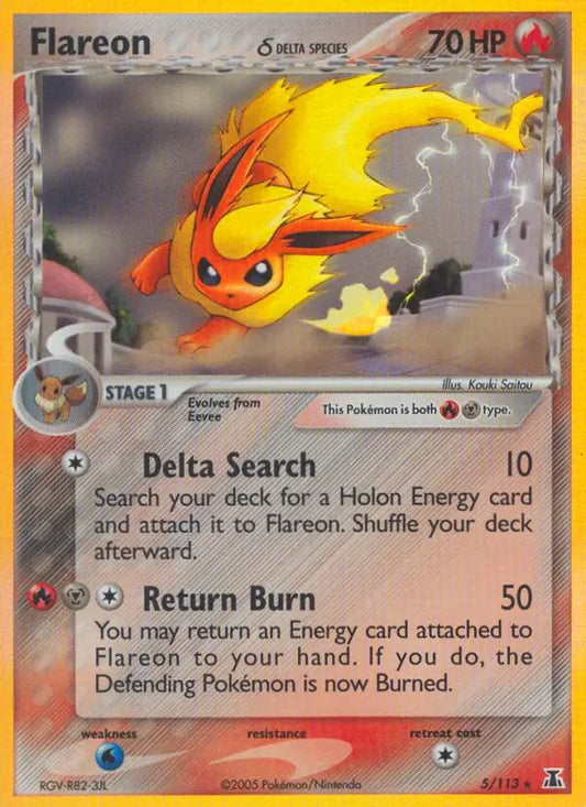 Flareon δ 5 Delta Species Pokesingles