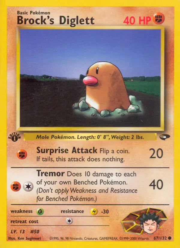 Brock's Diglett 67 Gym Challenge Pokesingles