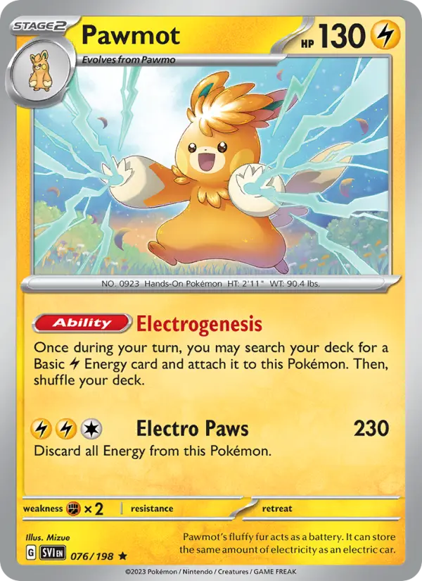 Pawmot 76 Scarlet & Violet Pokesingles