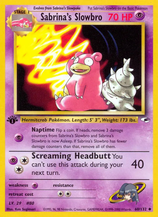 Sabrina's Slowbro 60 Gym Heroes Pokesingles