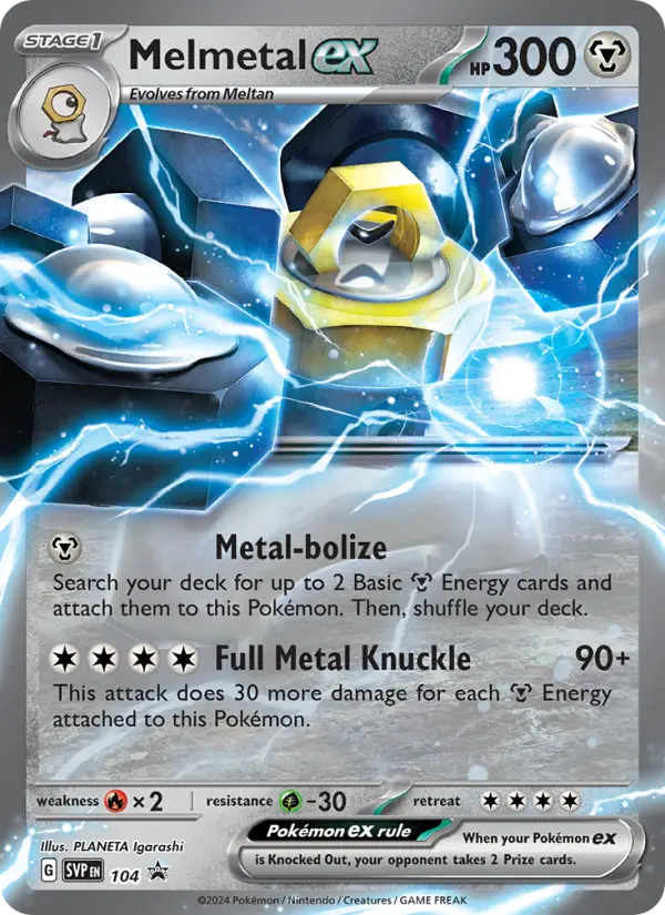 Melmetal ex 104 SVP Black Star Promos Pokesingles