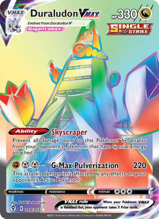 Duraludon VMAX 219 Evolving Skies Pokesingles