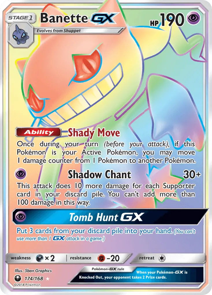 Banette GX 174 Celestial Storm Pokesingles