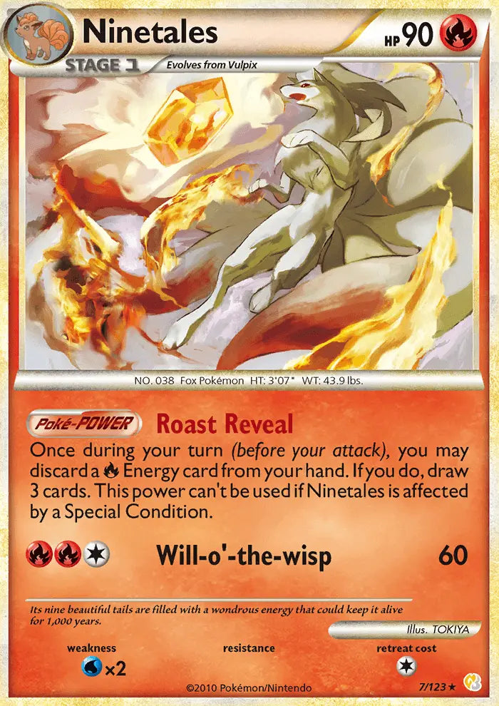 Ninetales 7 HeartGold SoulSilver Pokesingles