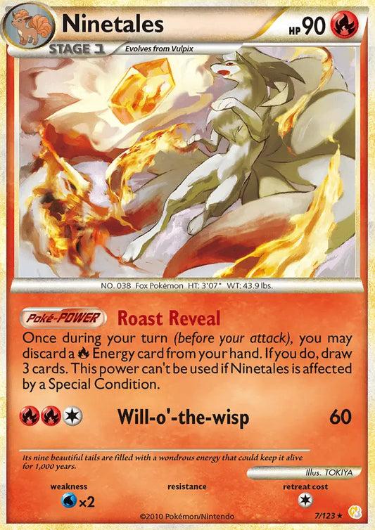 Ninetales 7 HeartGold SoulSilver Pokesingles