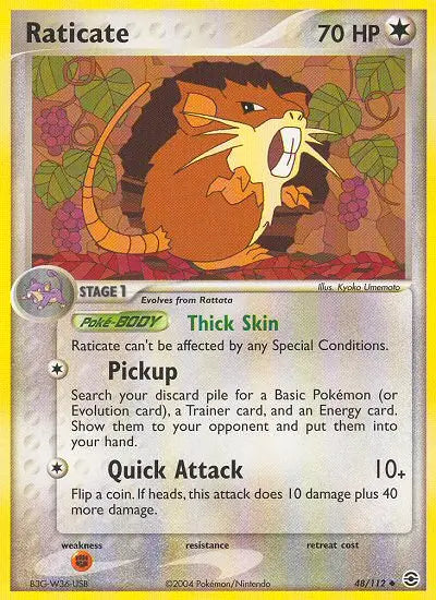 Raticate 48 FireRed & LeafGreen Pokesingles