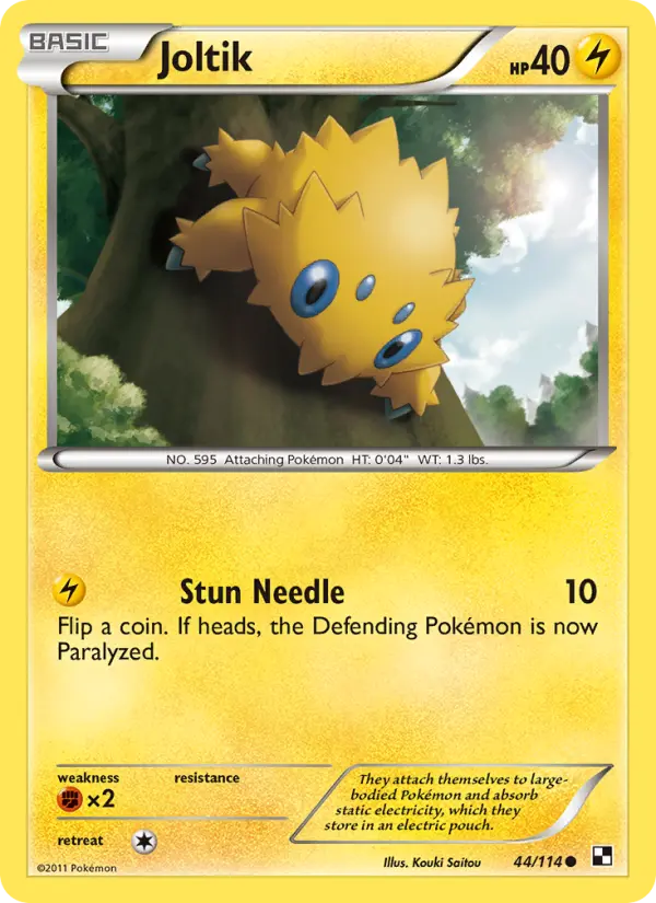 Joltik 44 Black & White Pokesingles