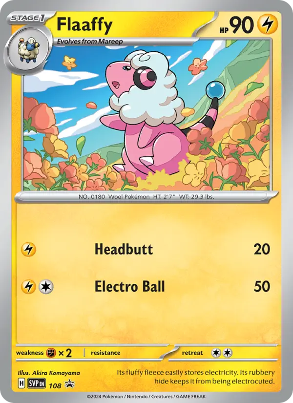 Flaaffy 108 SVP Black Star Promos Pokesingles