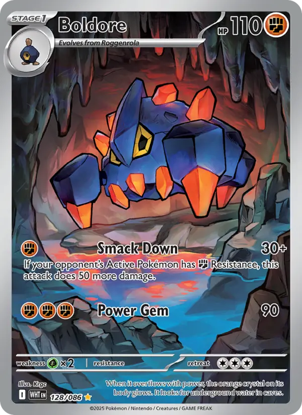 Boldore 128 White Flare Pokesingles