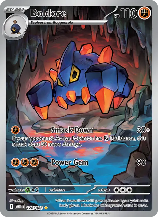 Boldore 128 White Flare Pokesingles