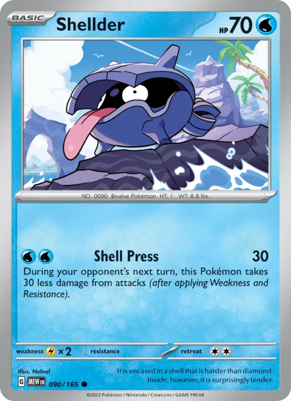 Shellder 90 151 Pokesingles