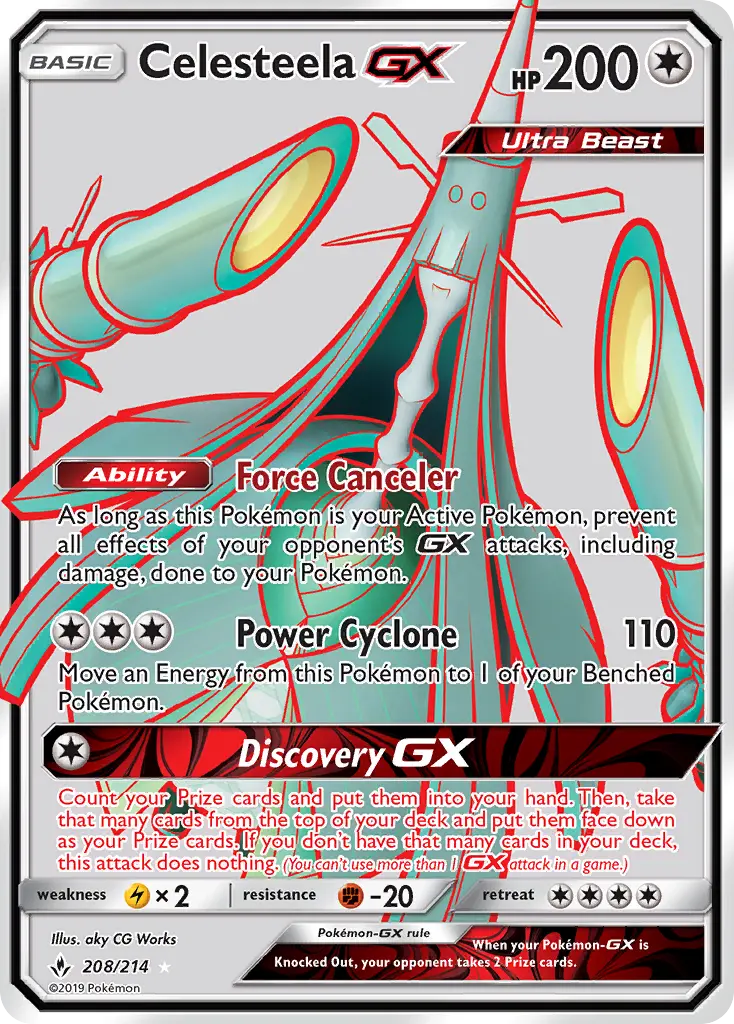 Celesteela GX 208 Unbroken Bonds Pokesingles