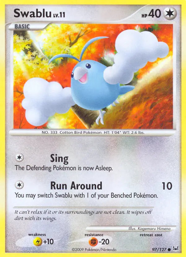 Swablu 97 Platinum Pokesingles