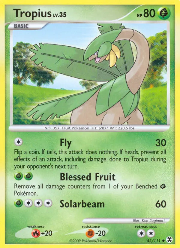 Tropius 52 Rising Rivals Pokesingles