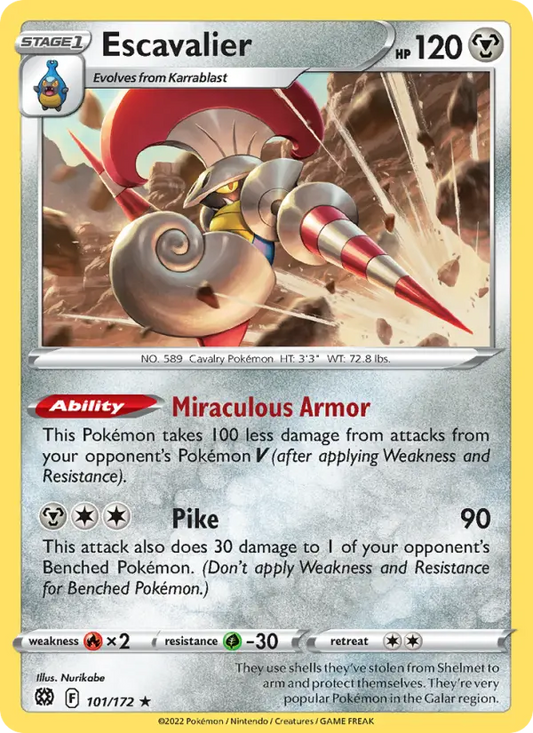 Escavalier 101 Brilliant Stars Pokesingles
