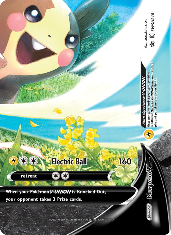 Morpeko V-UNION SWSH218 SWSH Black Star Promos Pokesingles