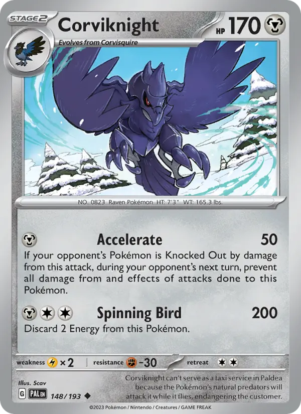 Corviknight 148 Paldea Evolved Pokesingles