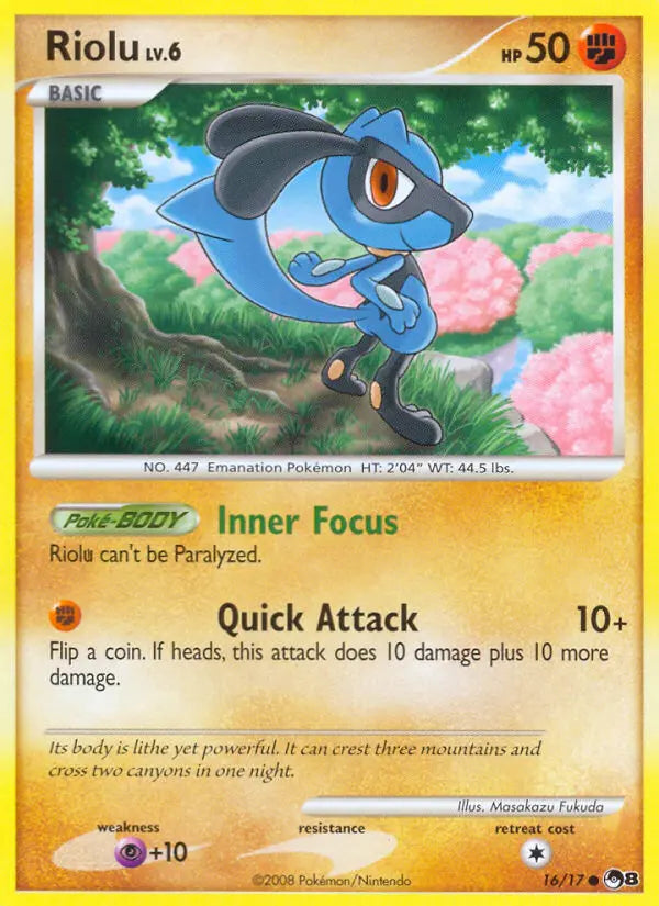 Riolu 16 POP Series 8 Pokesingles