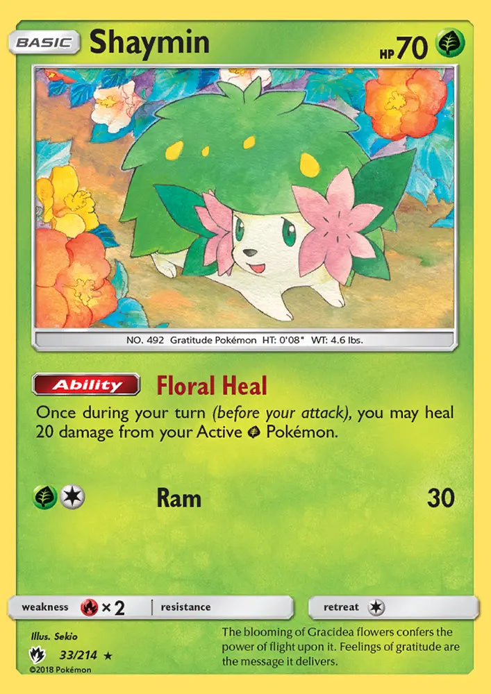 Shaymin 33 Lost Thunder Pokesingles