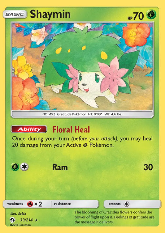 Shaymin 33 Lost Thunder Pokesingles