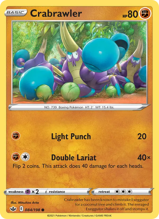 Crabrawler 84 Chilling Reign Pokesingles