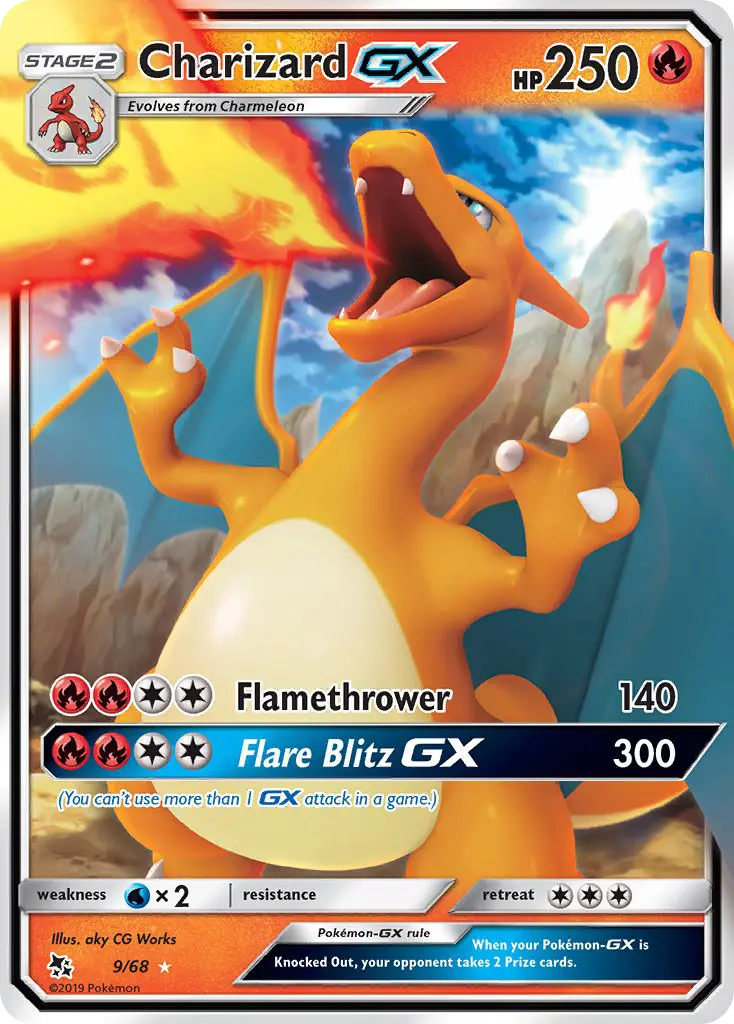 Charizard GX 9 Hidden Fates Pokesingles