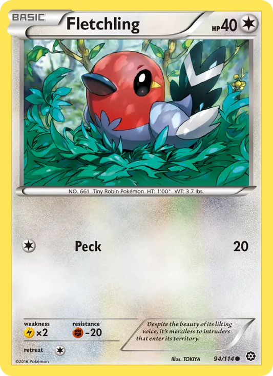 Fletchling 94 Steam Siege Pokesingles