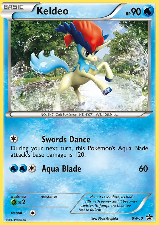 Keldeo BW60 BW Black Star Promos Pokesingles